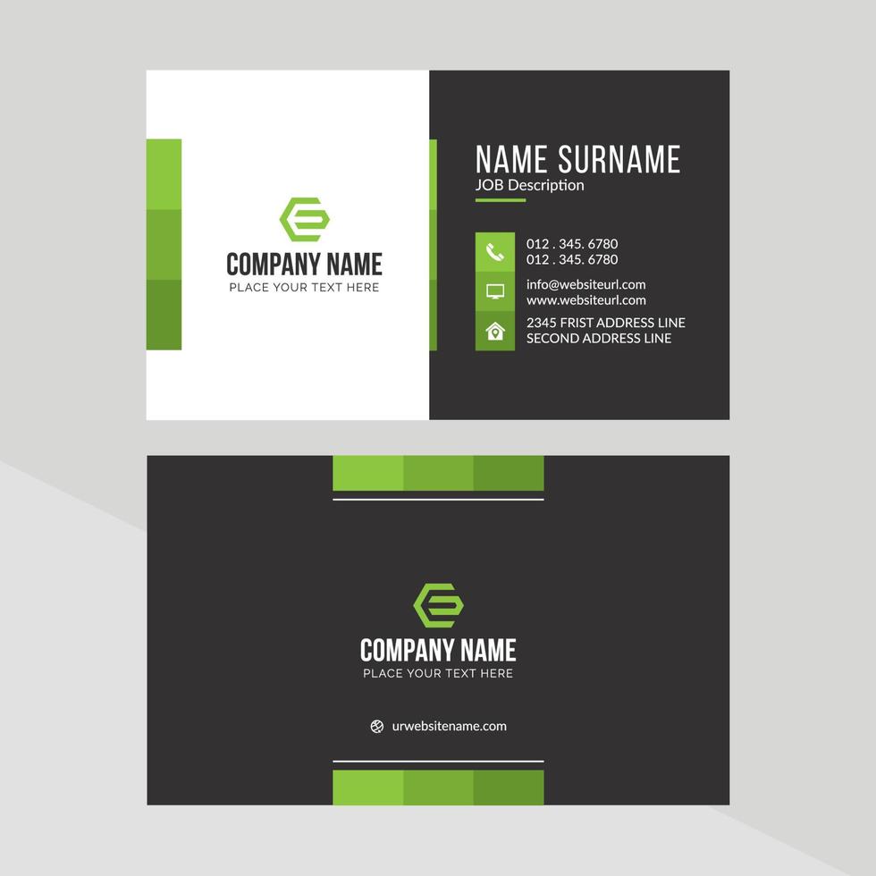 Free Modern Creative Business Card Template vector