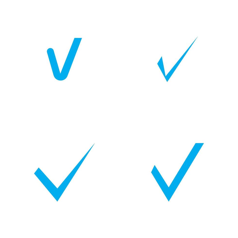 check mark icon vector illustration design template