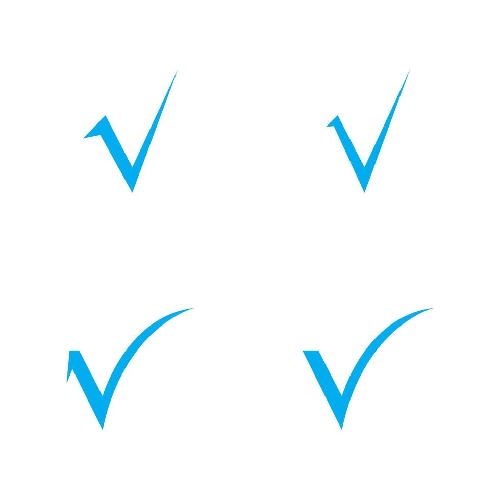 check mark icon vector illustration design template