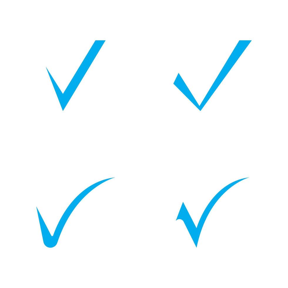 check mark icon vector illustration design template