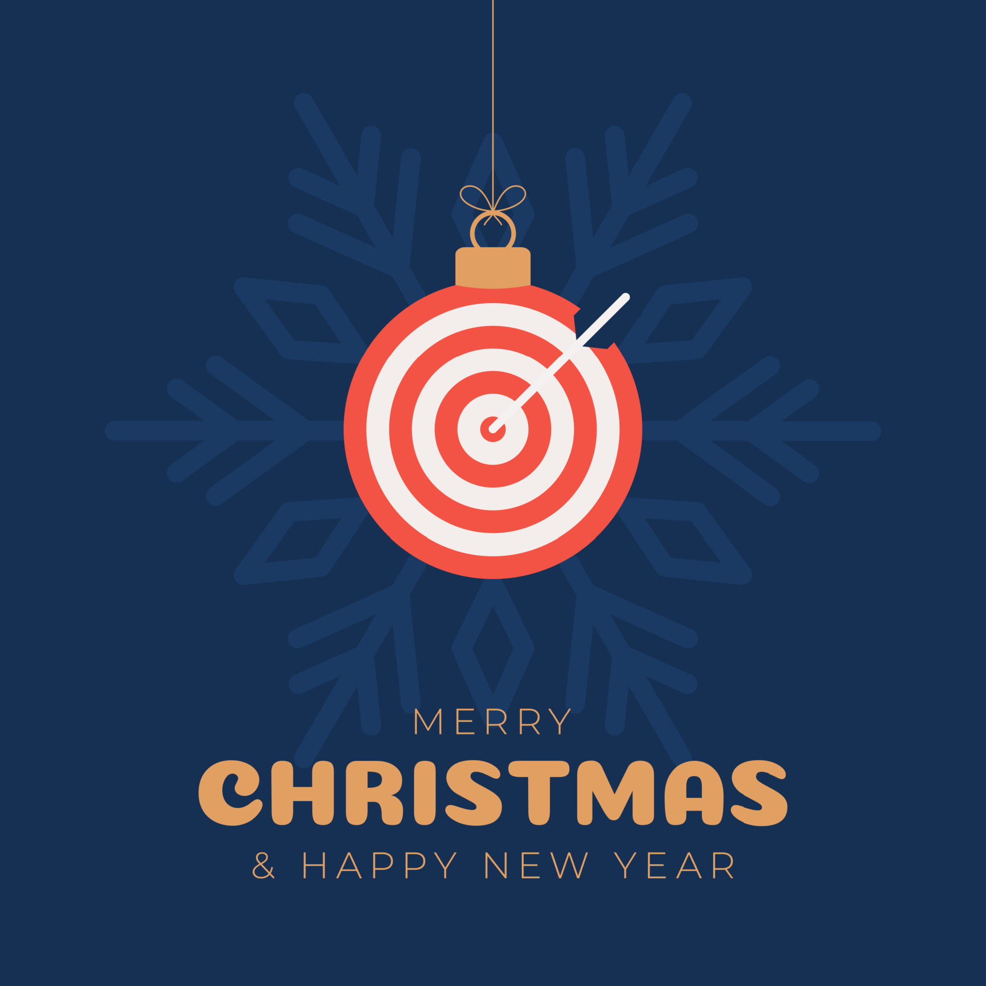 Target Dash Christmas card. Merry Christmas sport greeting card. Hang