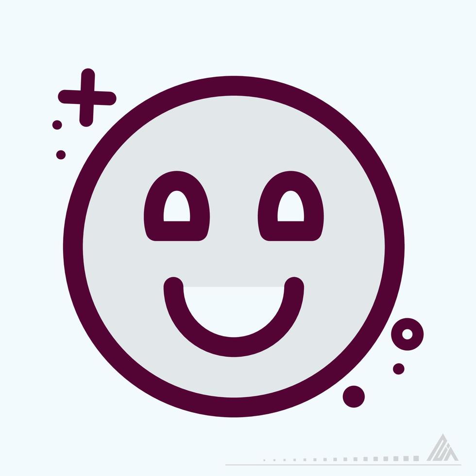 Icon Emoticon Smiley - MBE Syle vector