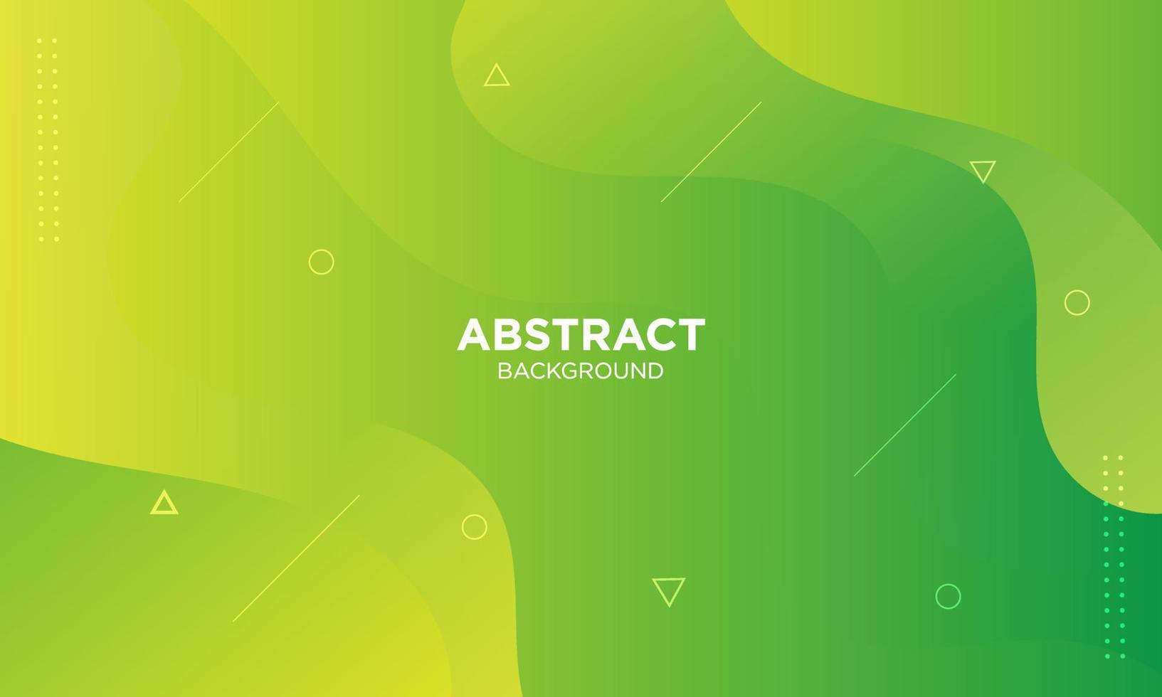 Abstract Green Fluid Wave Background vector