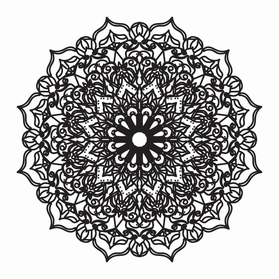 textura papel cortado mandala indio vector