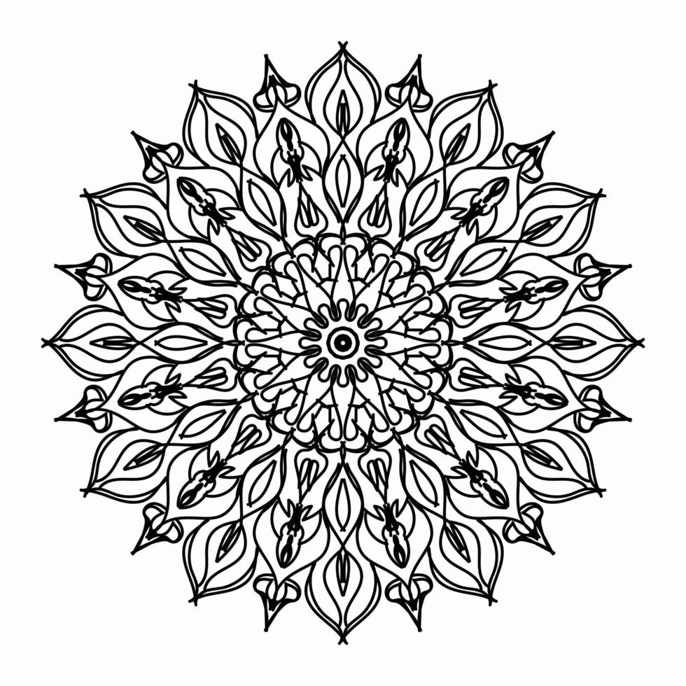 Texture Paper Cut Indian Mandala vector