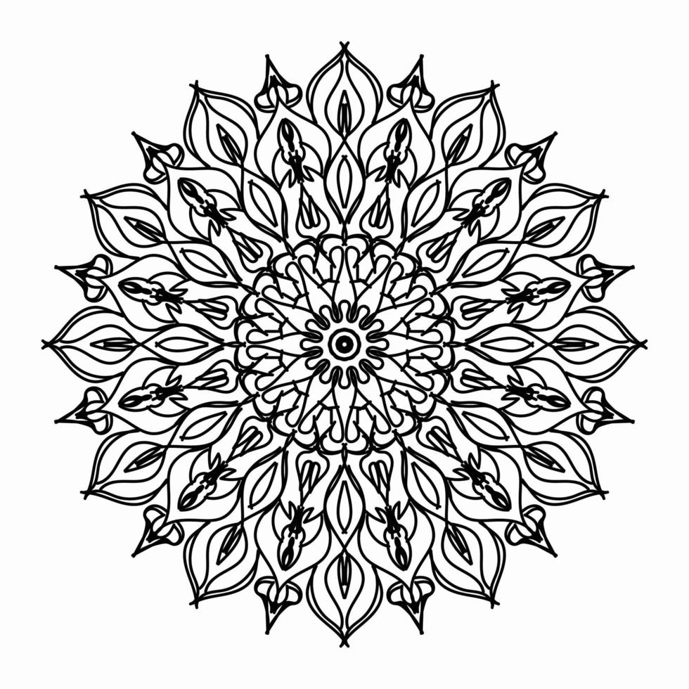 textura papel cortado mandala indio vector