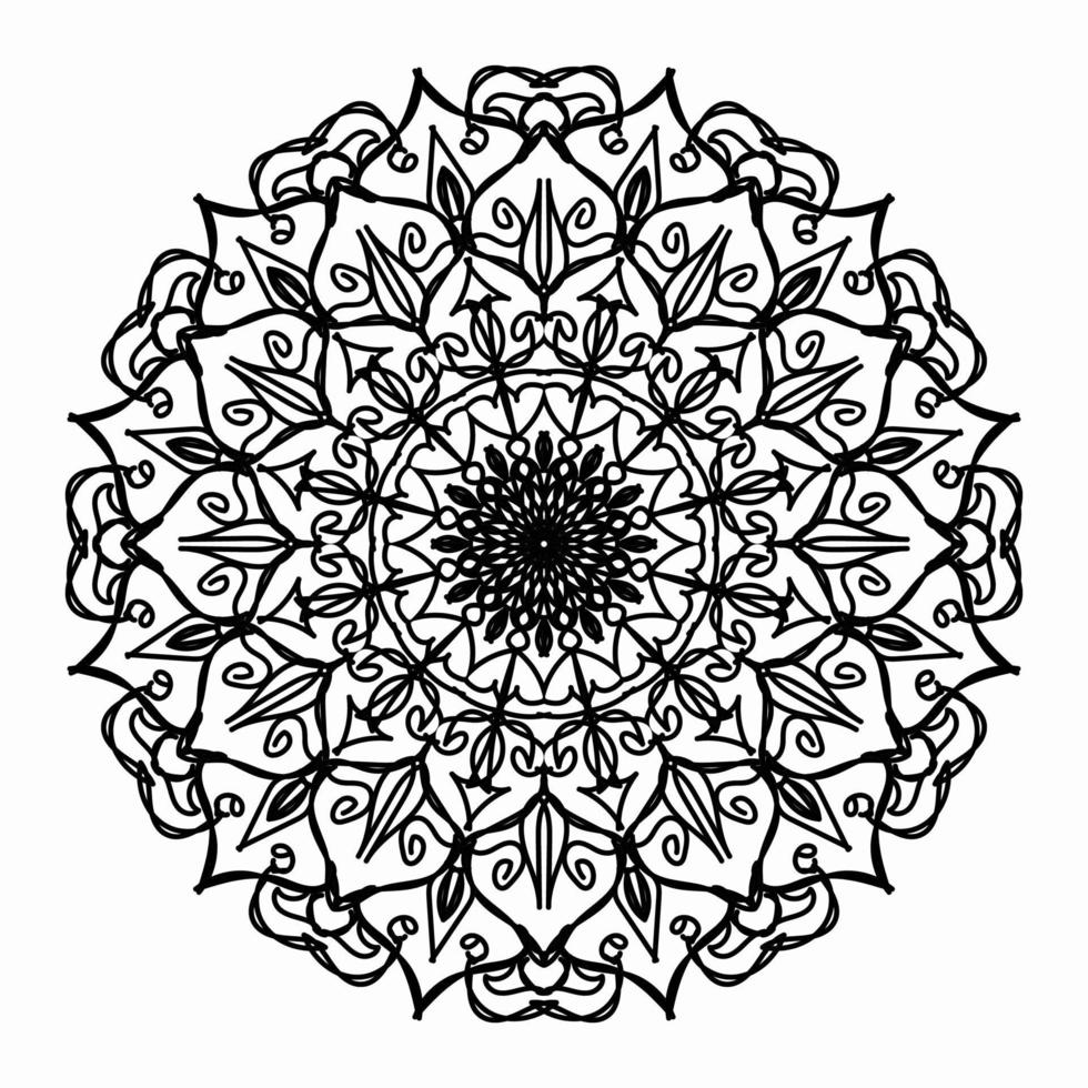 textura papel cortado mandala indio vector