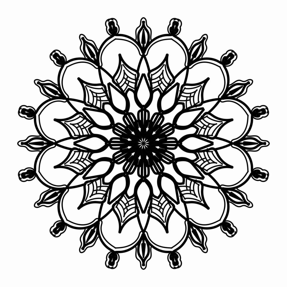 Texture Paper Cut Indian Mandala vector