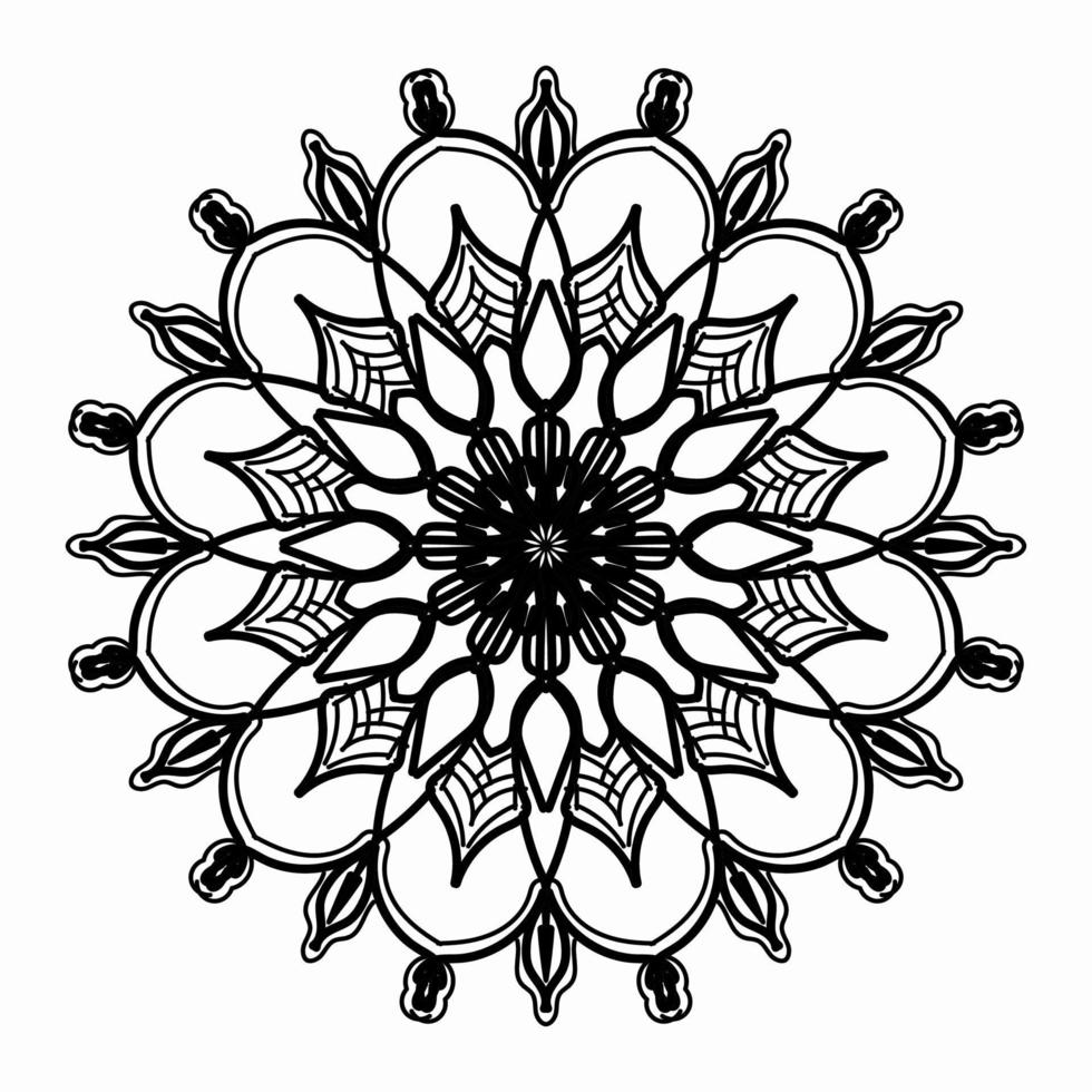 Texture Paper Cut Indian Mandala vector