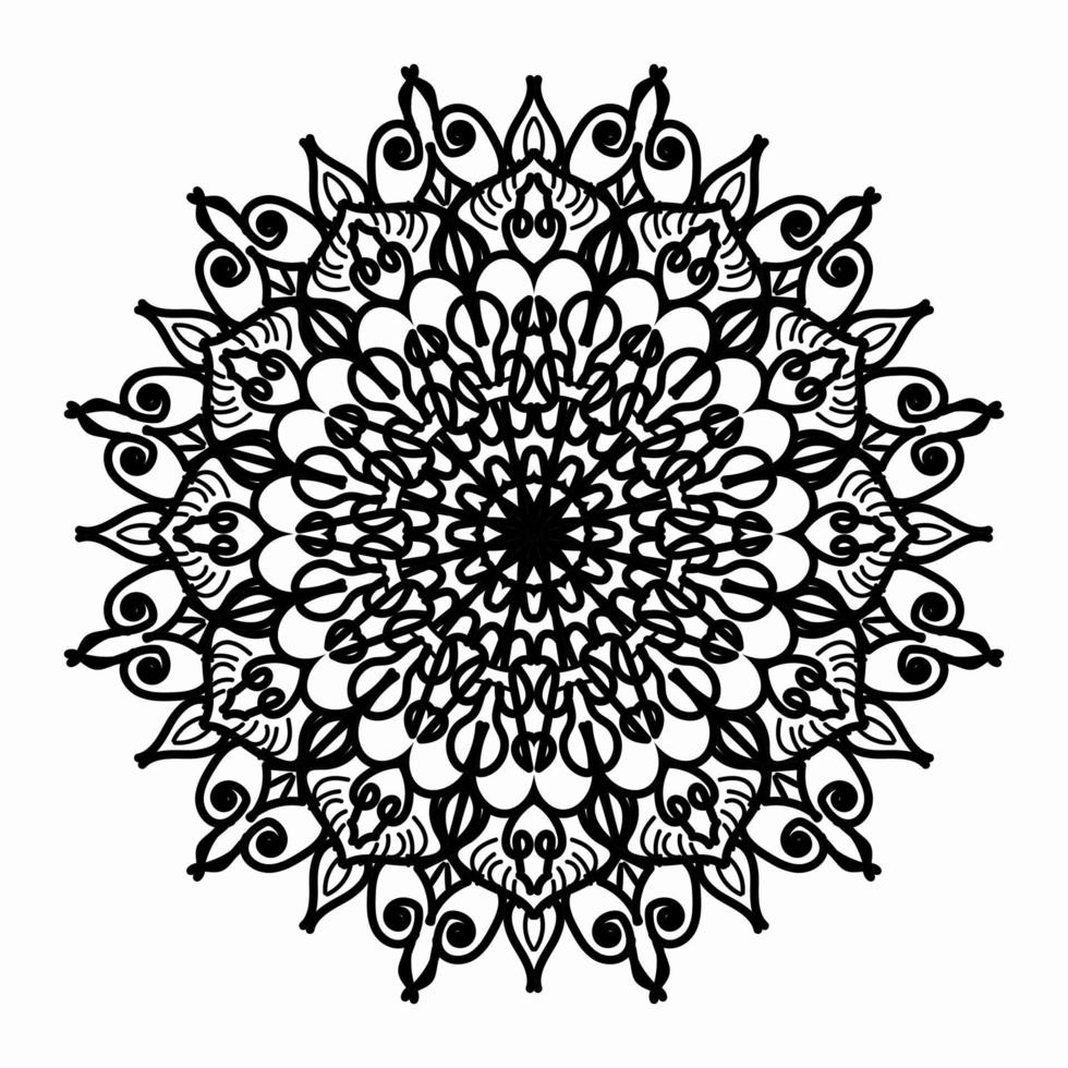 Texture Paper Cut Indian Mandala vector