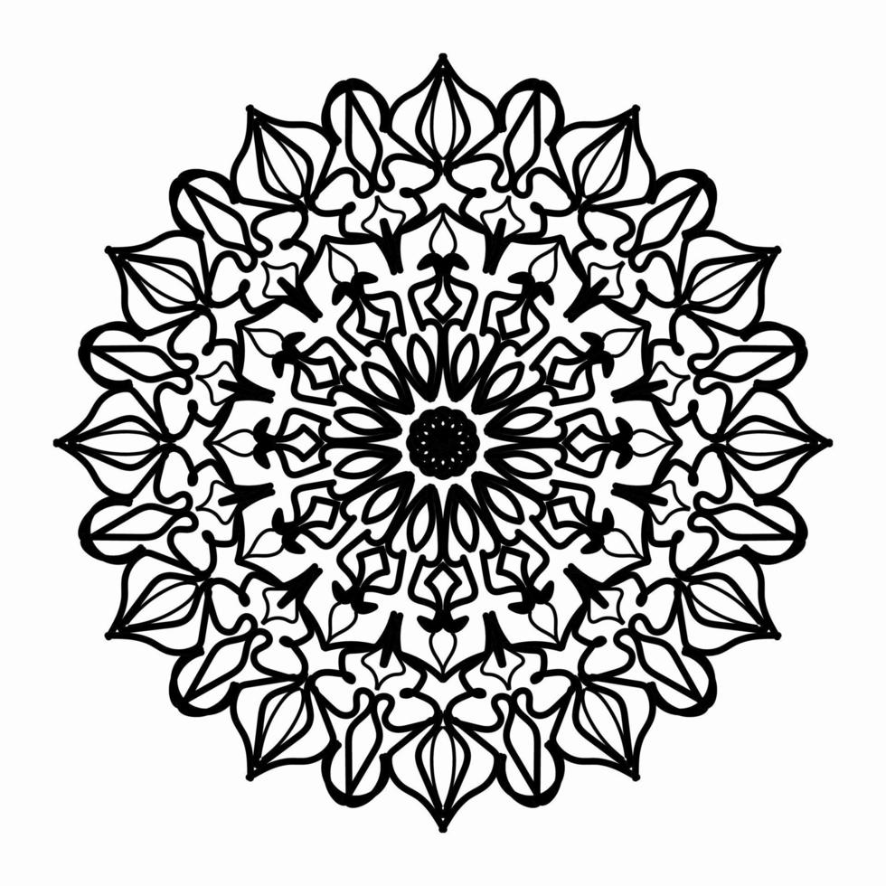 Texture Paper Cut Indian Mandala vector