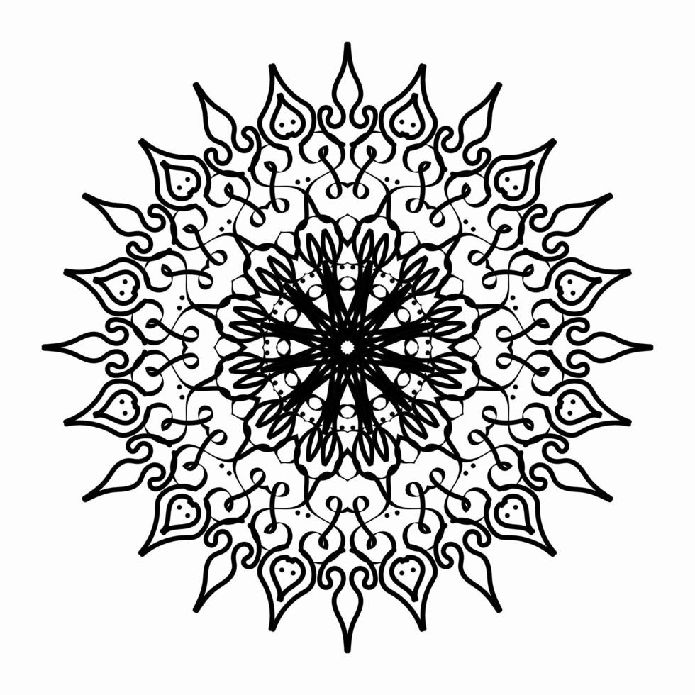 Texture Paper Cut Indian Mandala vector