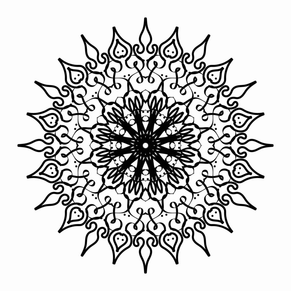 textura papel cortado mandala indio vector