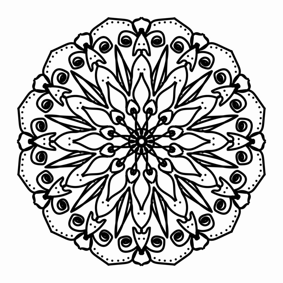 Texture Paper Cut Indian Mandala vector