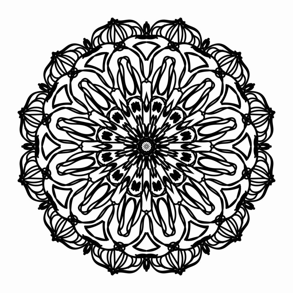 Texture Paper Cut Indian Mandala vector