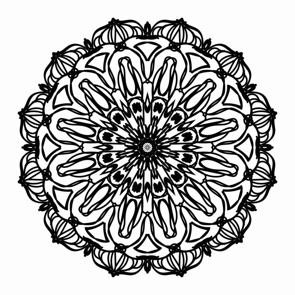 textura papel cortado mandala indio vector