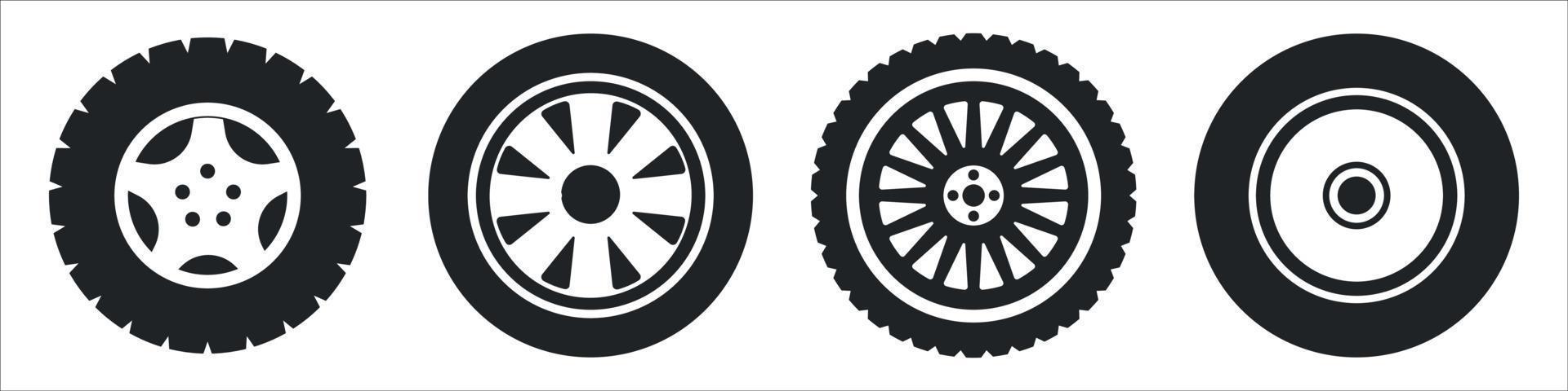 Car tire vector