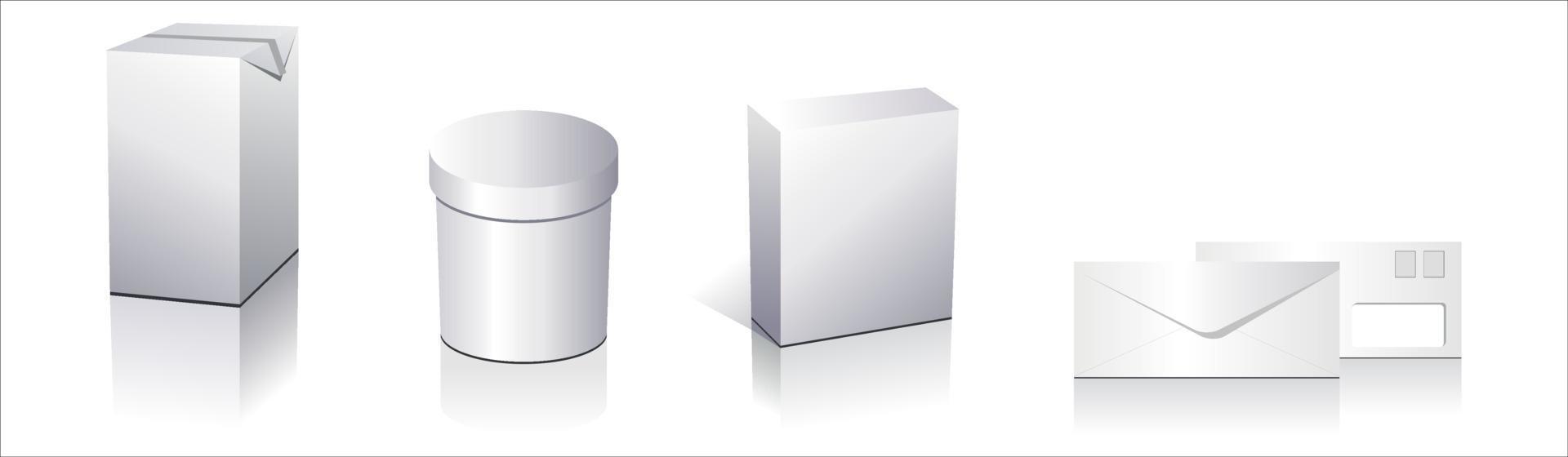 Blank packing design vector