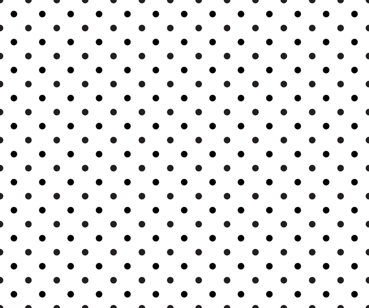 black and white polka dot pattern background vector