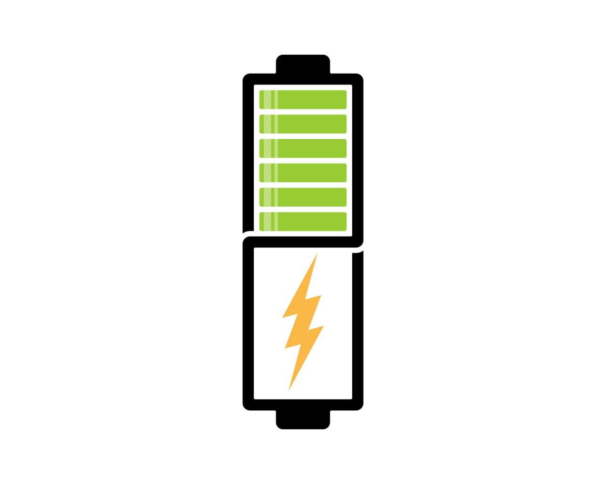 Infinity battery energy logo vector