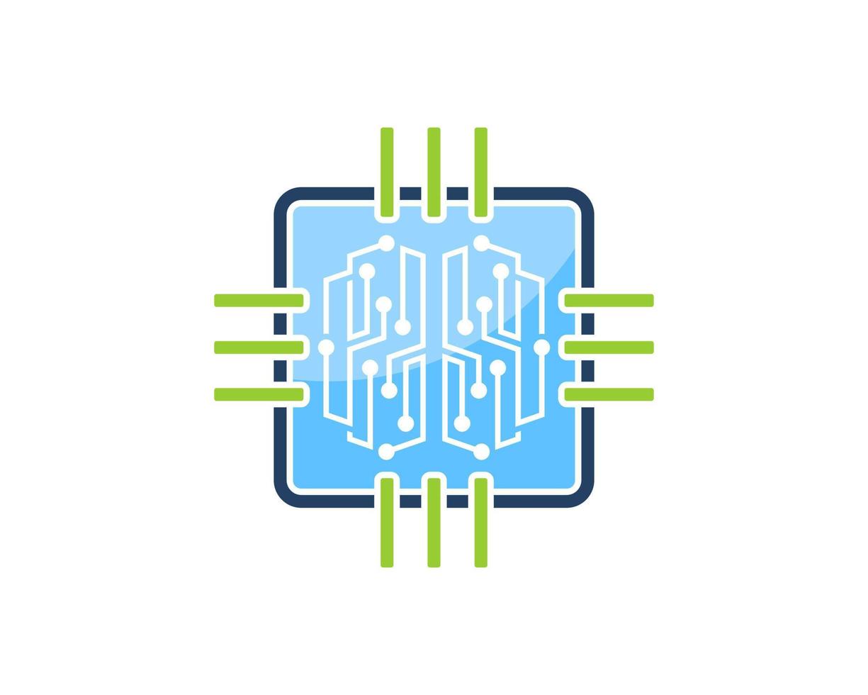 Rectangle processor with technological brain inside vector
