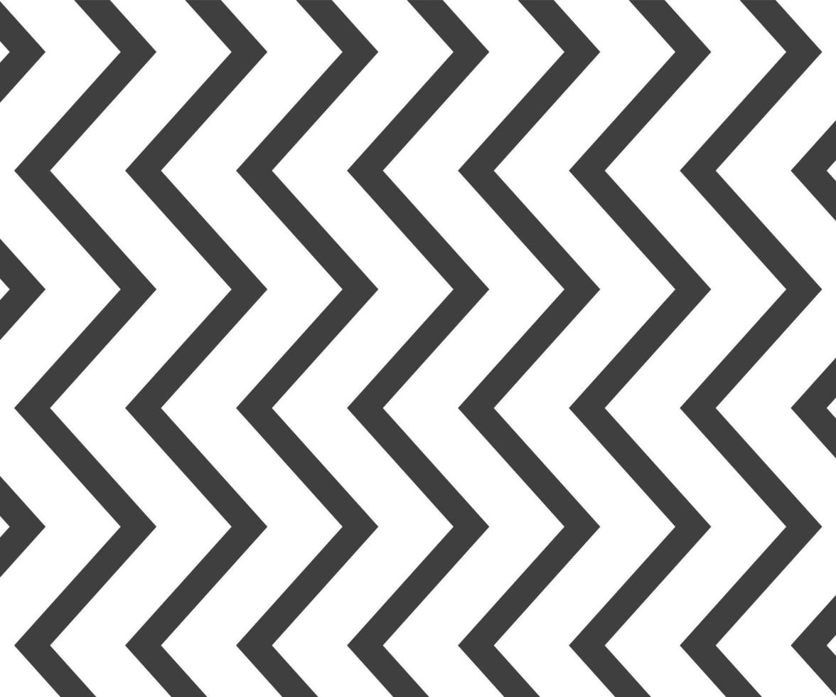 Black and white zigzag chevron pattern. Simple and modern vintage background. web design, greeting card, textile, Eps 10 vector illustration