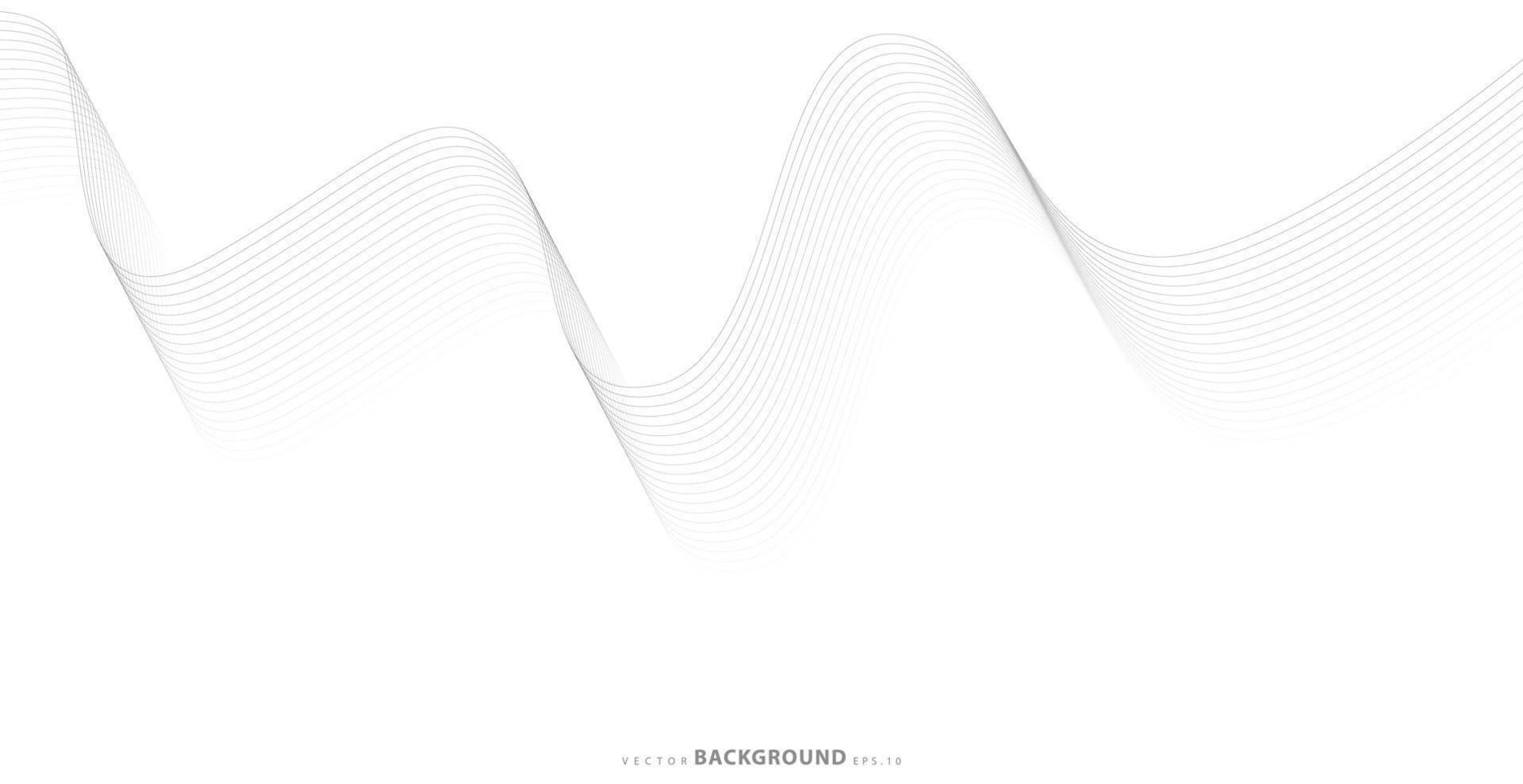 Abstract wavy stripes on a white background isolated. Wave line art, Curved smooth design. Vector illustration EPS 10.