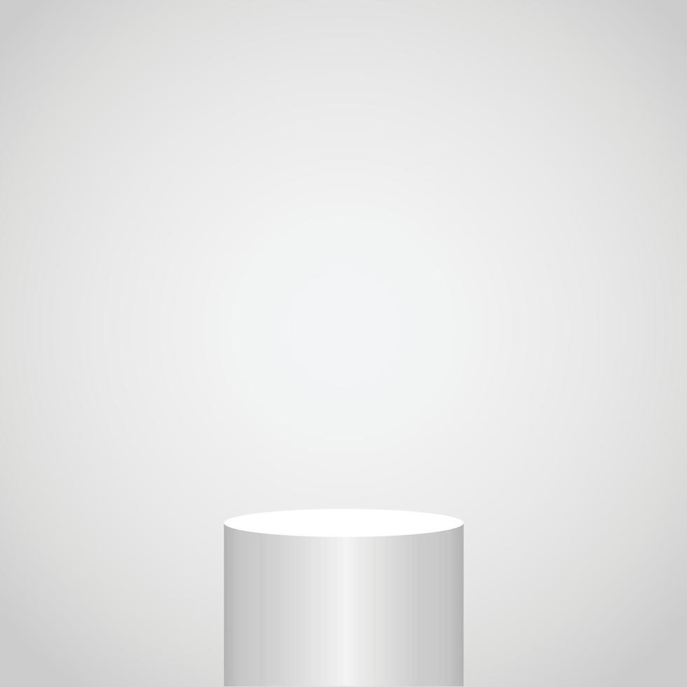 Empty pedestal for advertising mockups vector