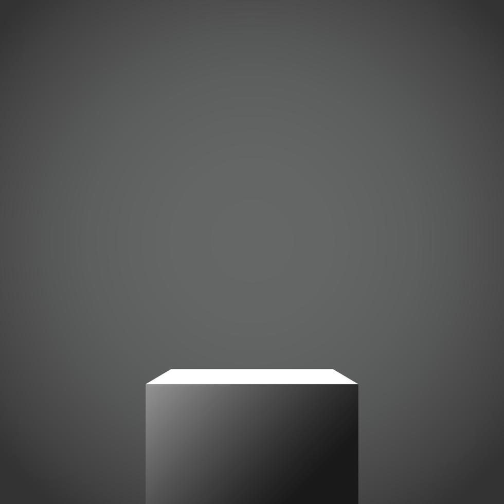 Empty pedestal for advertising mockups vector