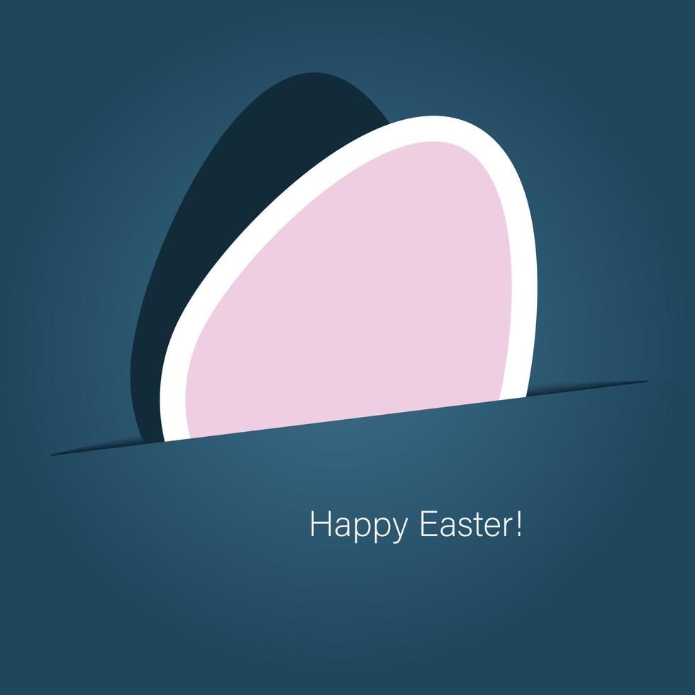 Happy Easter greeting card background vector