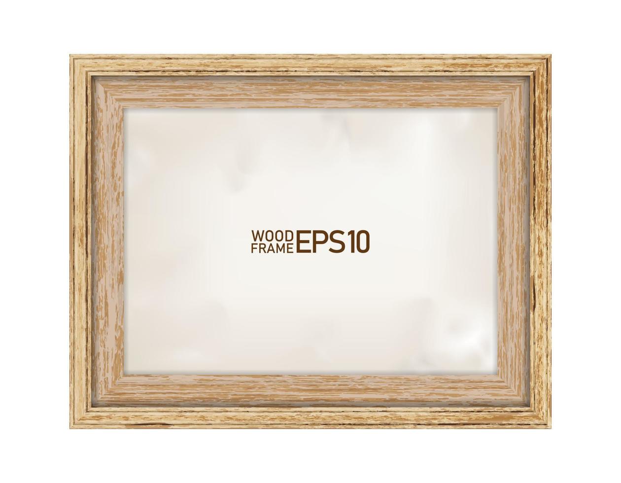 Wooden frame vector