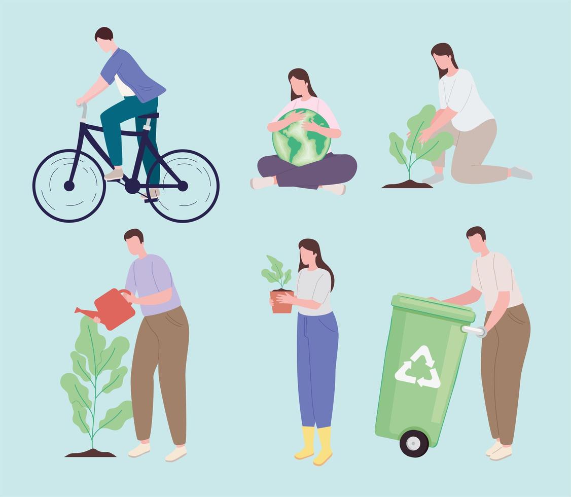 recycle symbol set vector