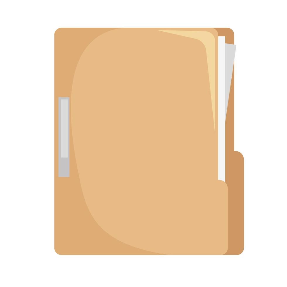 Isolated file icon vector