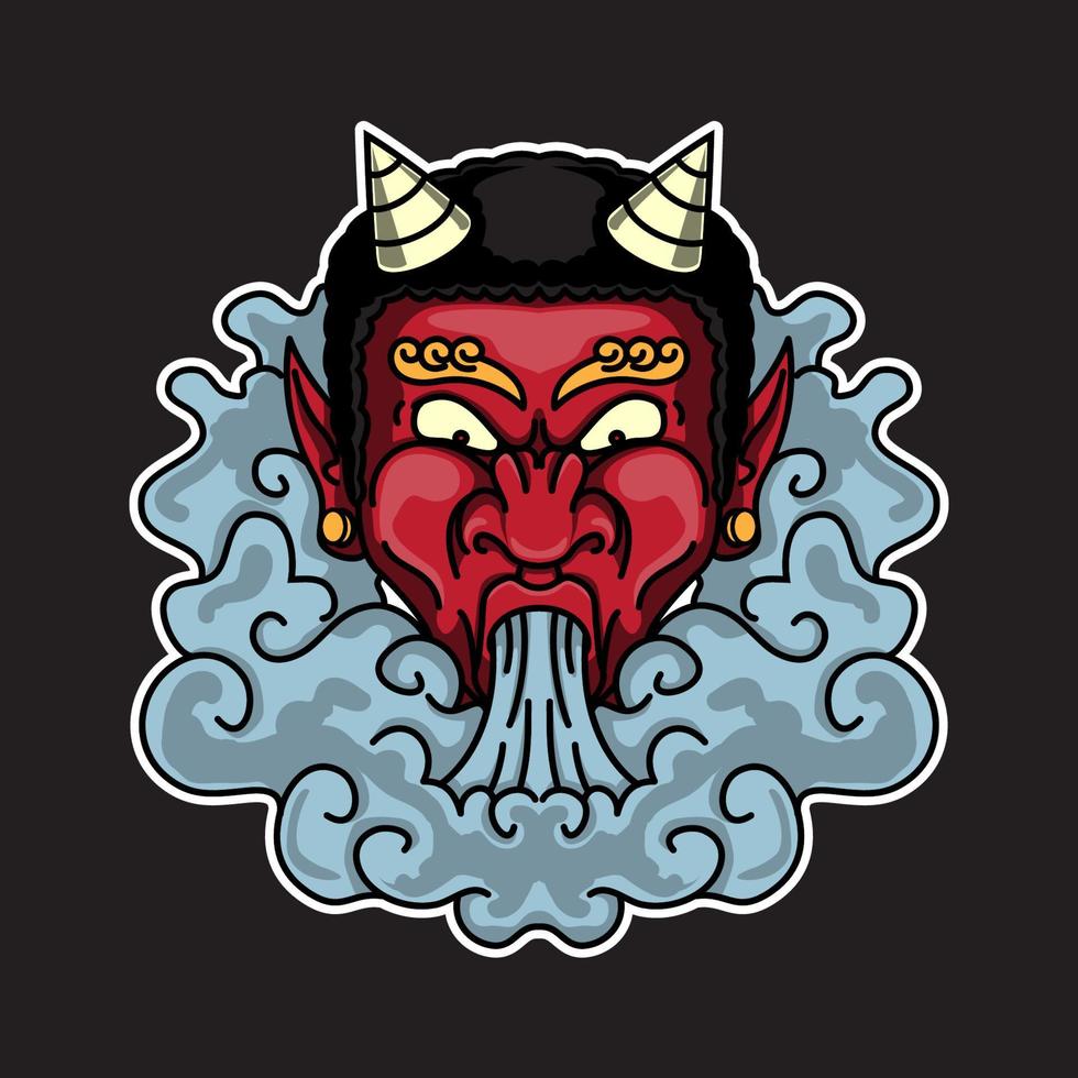 smoke demon logo vector