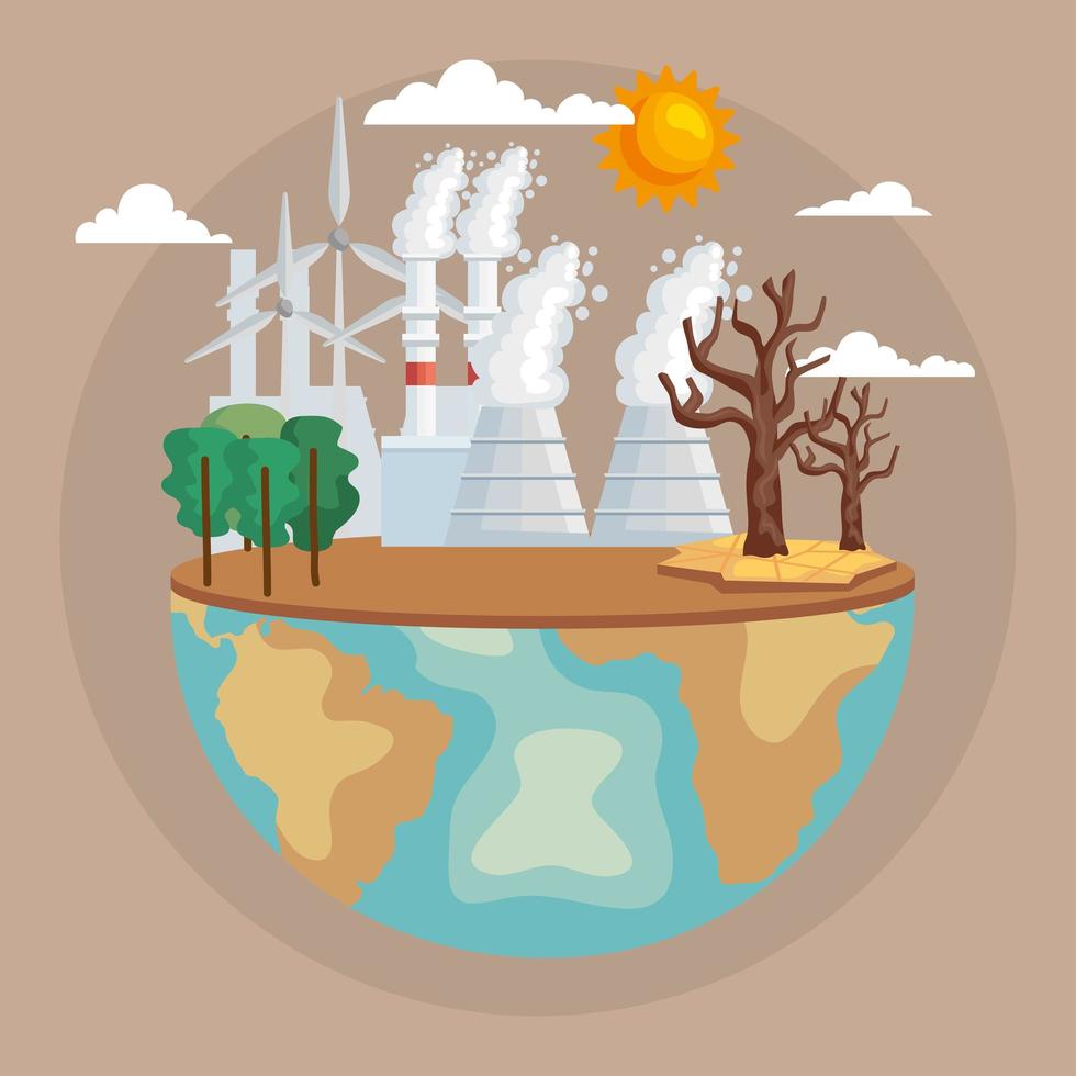 world with contamination vector