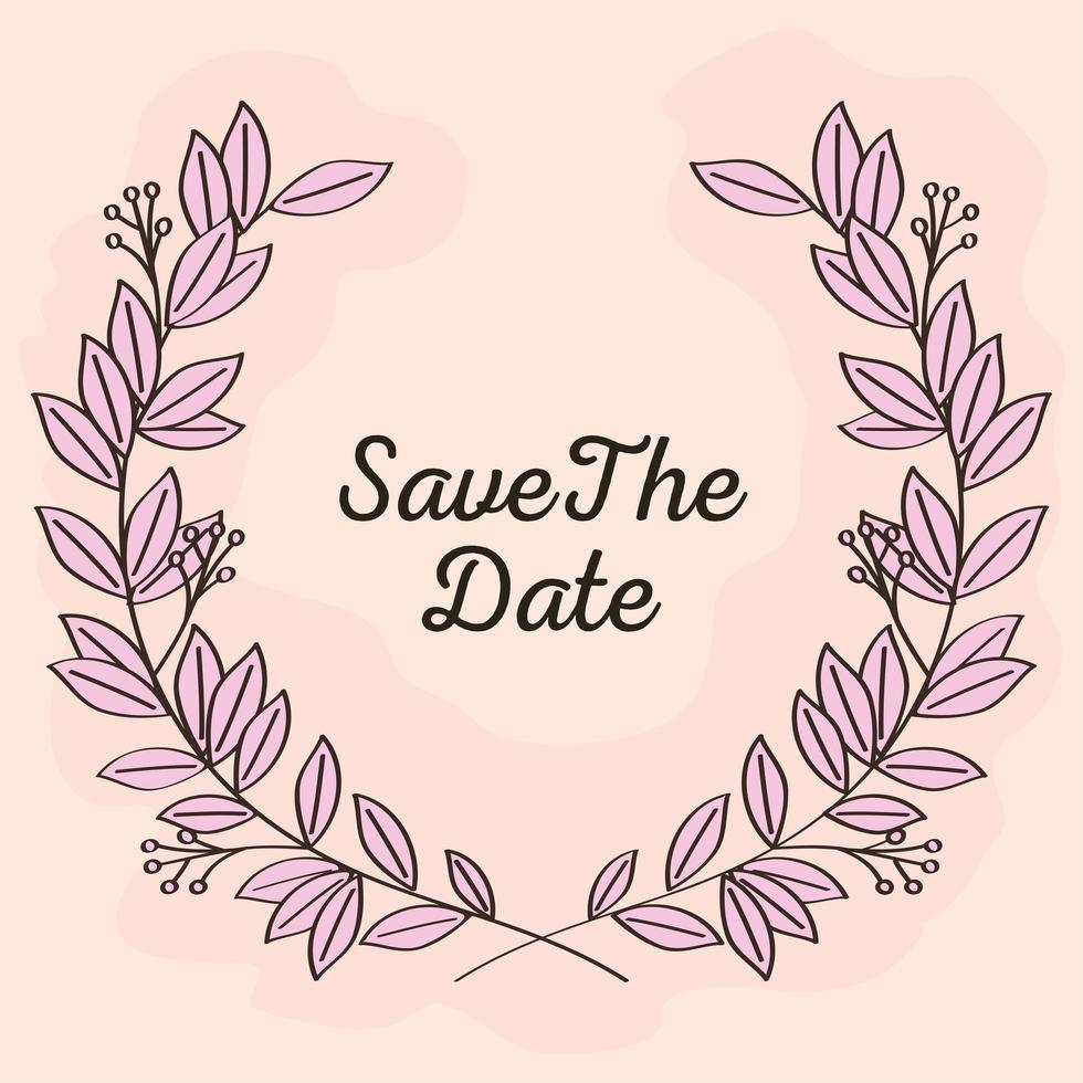 card with laurel wreath vector
