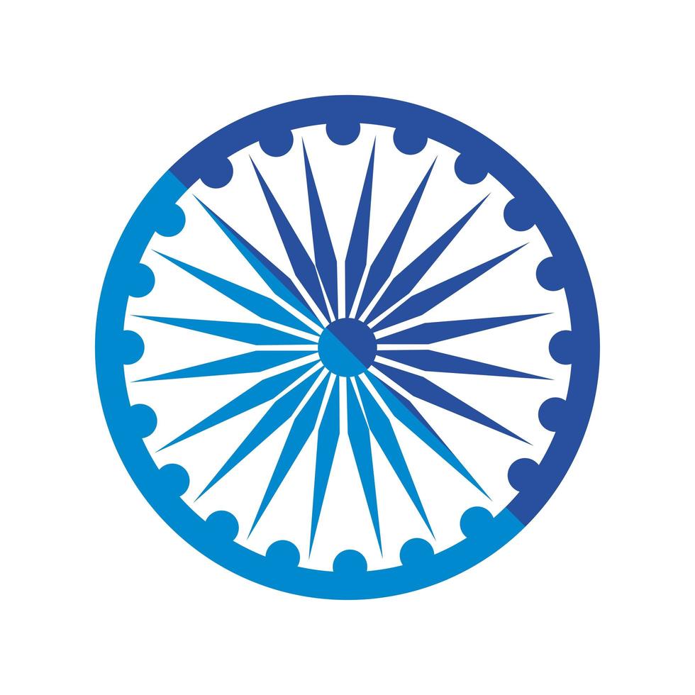 Indian ashoka chakra vector