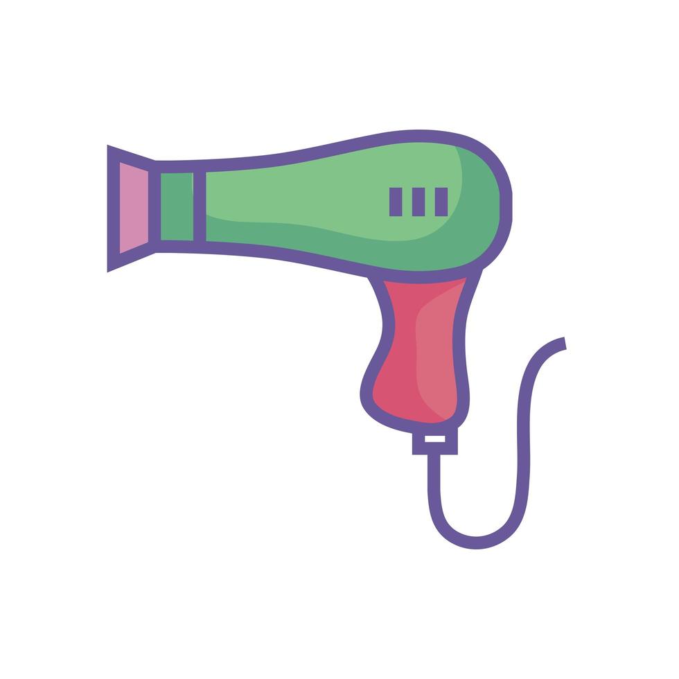 dry hair appliance vector
