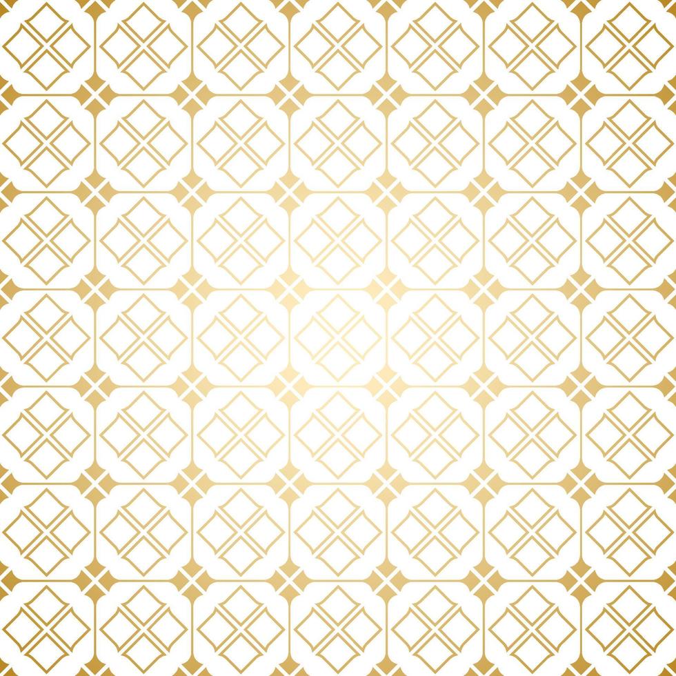 dorado y blanco, art deco, geométrico, seamless, patrón vector