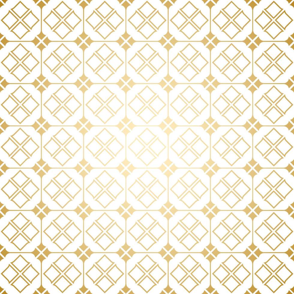 Golden and white art deco geometric seamless pattern vector