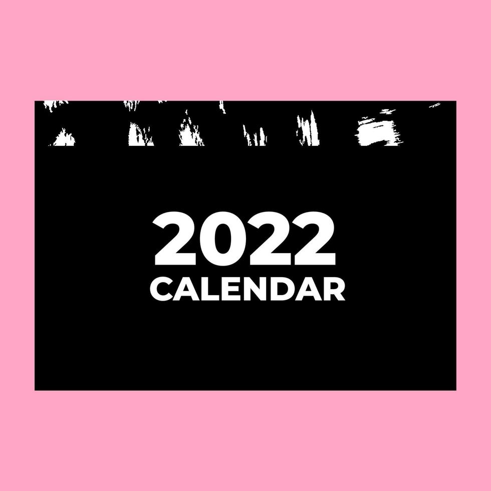 Happy New Year 2022 text design. Cover of business diary for 2022. Brochure design template, card, banner. Vector illustration. Isolated on white background.