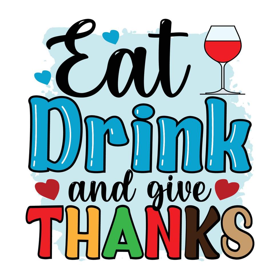 Happy Thanksgiving vector illustration. Hand lettered text and hand drawn ornaments