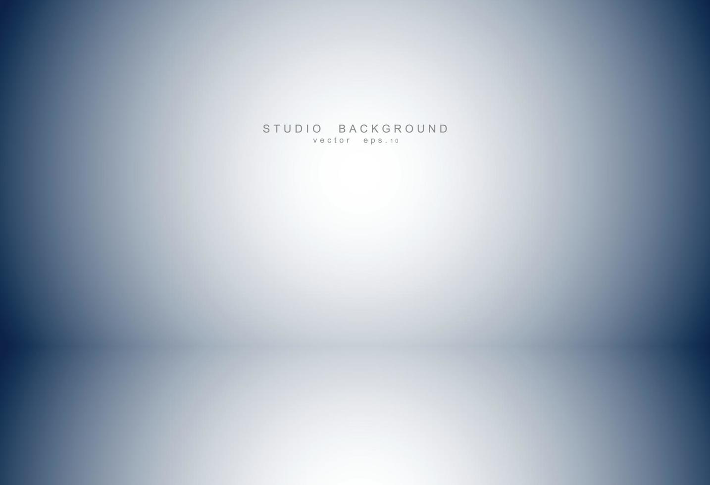 Empty blue studio room Backdrop. Light interior with copyspace for your creative project . Vector illustration EPS 10