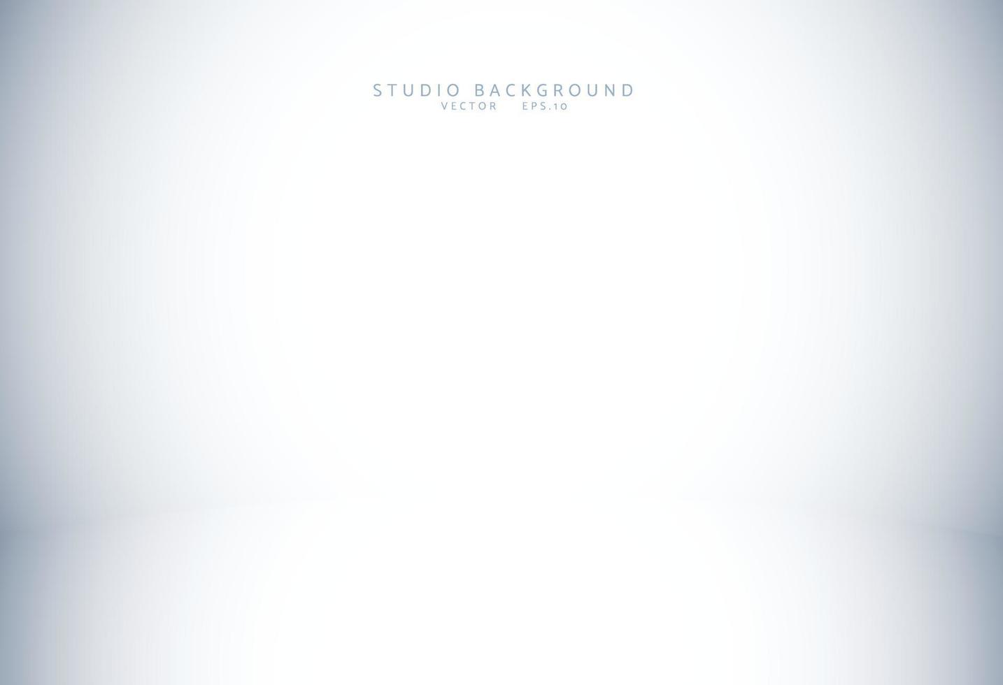 Empty blue studio room Backdrop. Light interior with copyspace for your creative project . Vector illustration EPS 10