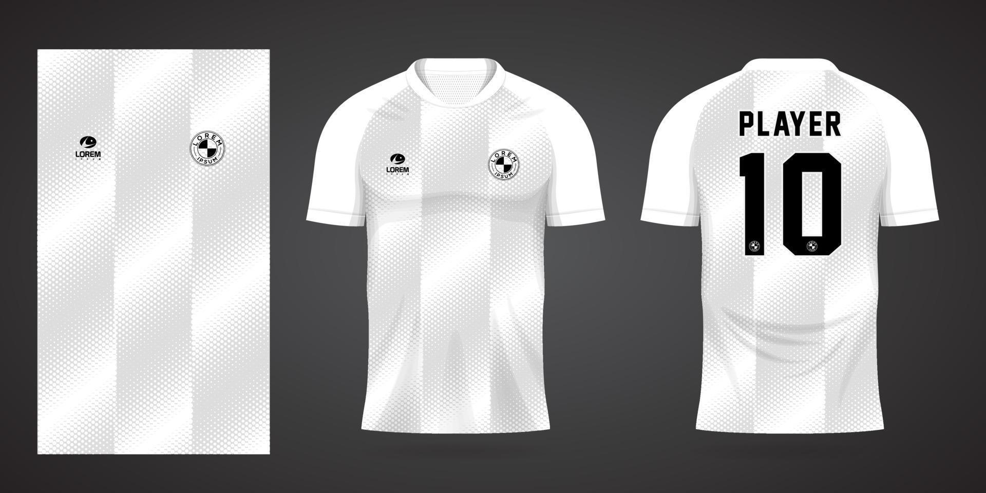 Plantilla de camiseta deportiva para diseño de camiseta de uniforme de fútbol. vector
