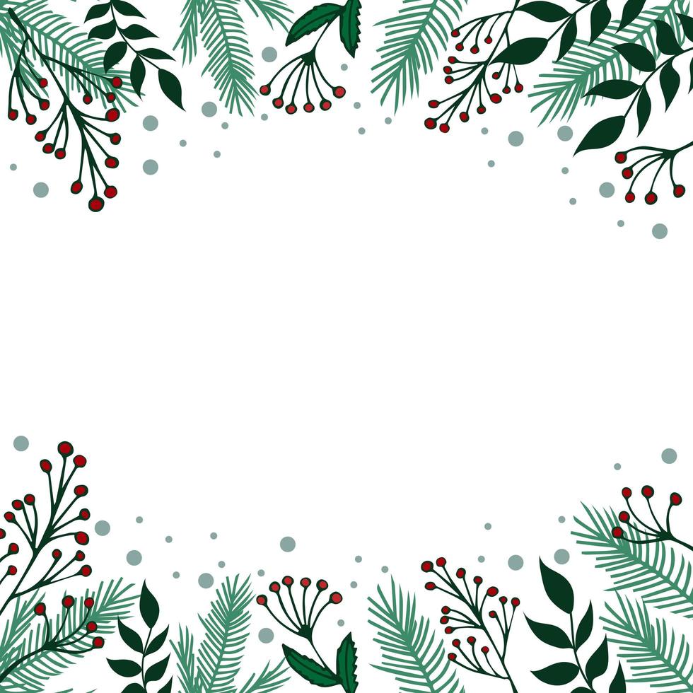 White Christmas background, festive web template - Vector