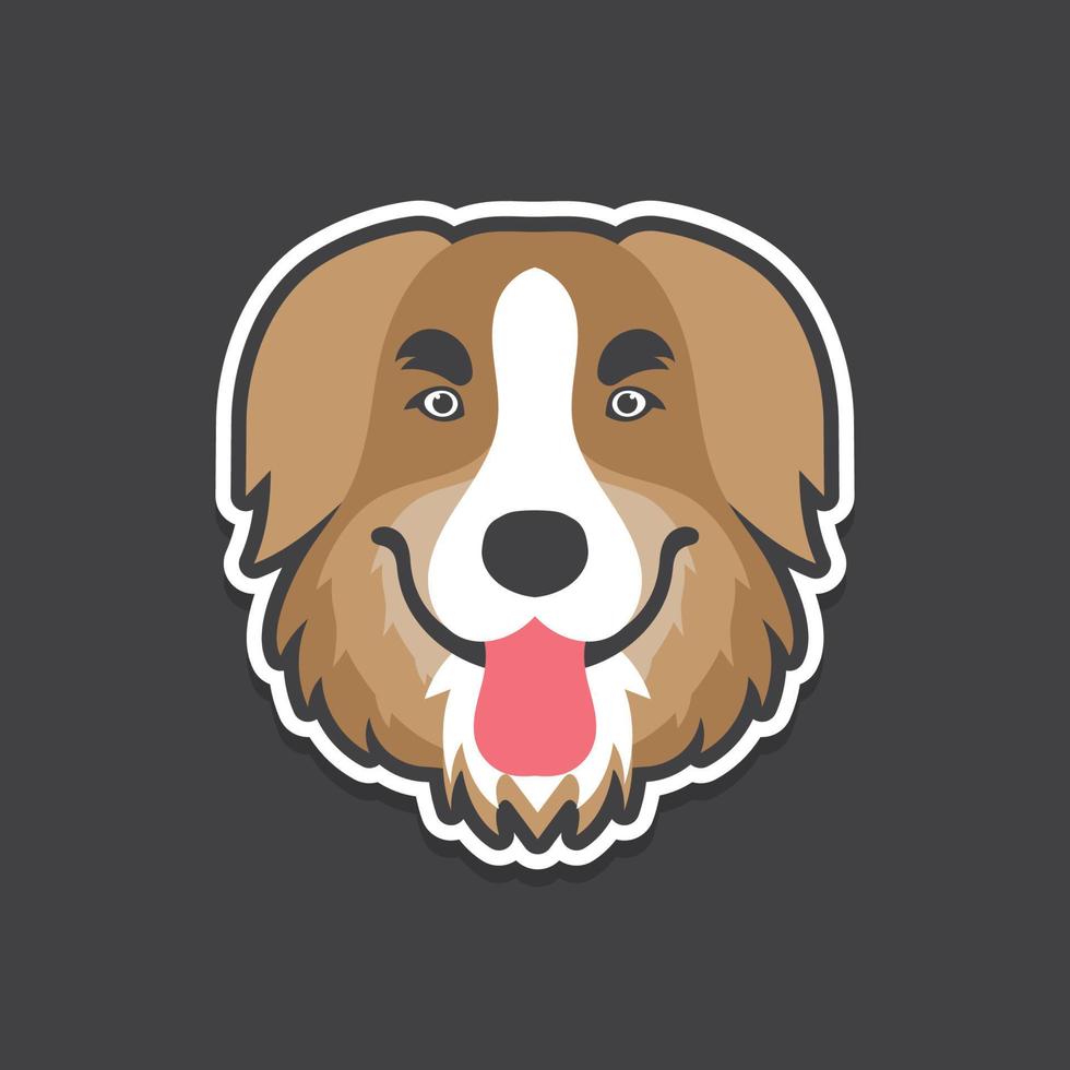 portrait of dog pet vector image