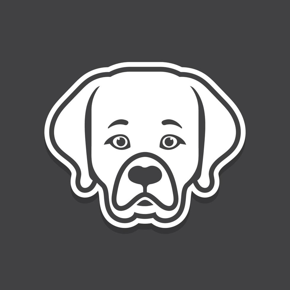 portrait of dog pet vector image