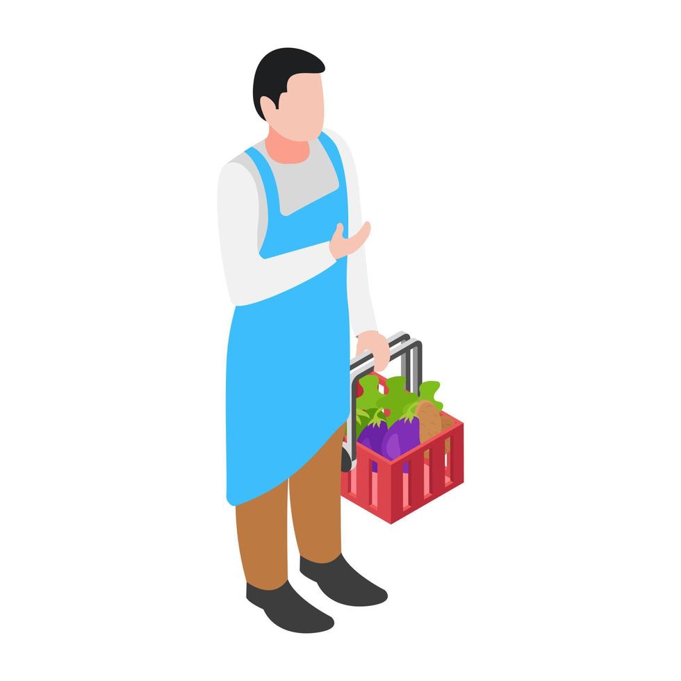 Vegetable Shopping Concepts vector