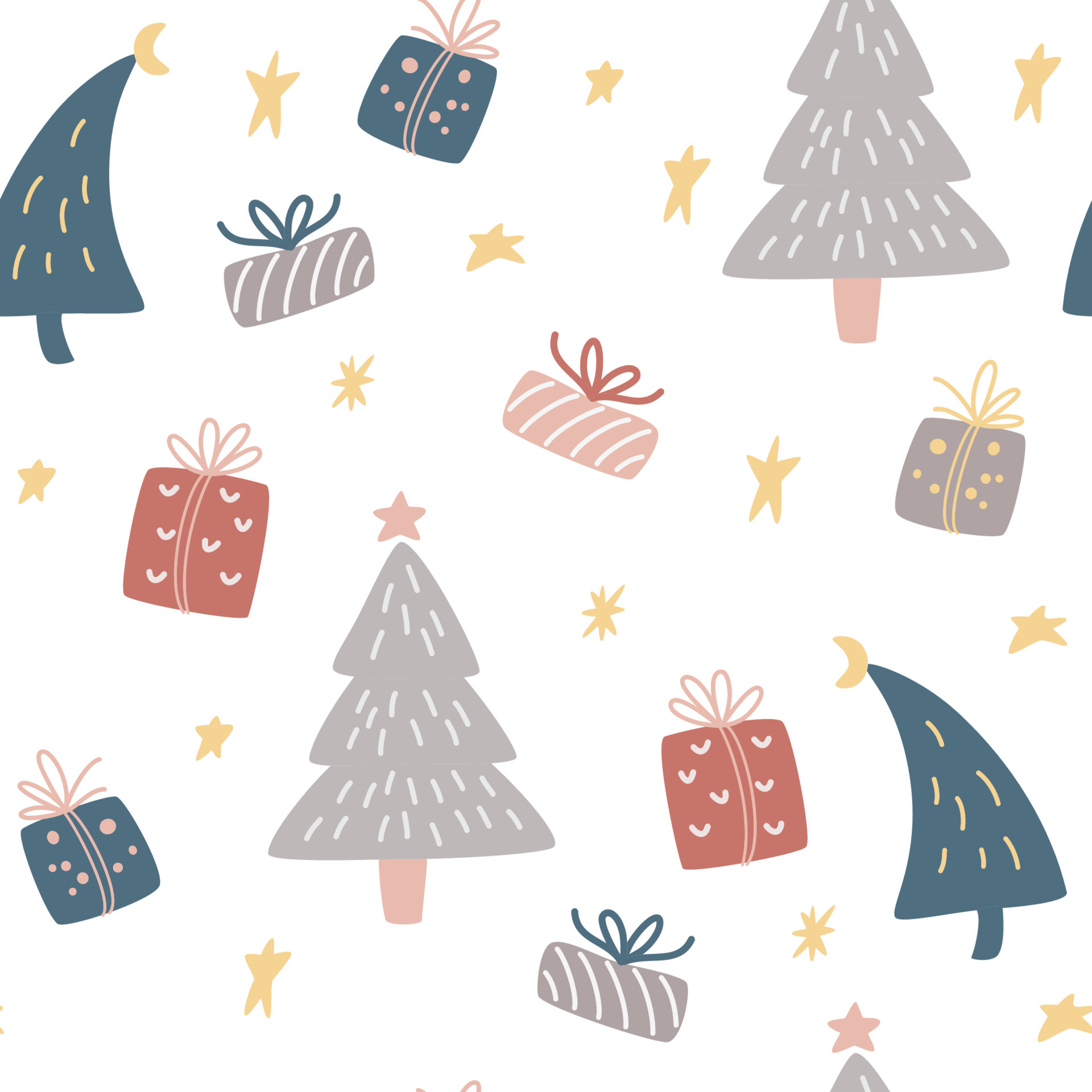 Hình ảnh hoa văn nền Giáng Sinh với cây thông và hộp quà sẽ làm cho bạn cảm thấy thật ngọt ngào và đáng yêu. Hãy truy cập vào đây để đắm chìm trong không gian Giáng Sinh ở mọi nơi và trang trí cho màn hình của bạn với những hình nền độc đáo đấy!